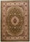 Carpeto Teppich Orientteppich Grün 160 x 220 cm Medaillon Konturenschnitt Muster Iskander Kollektion