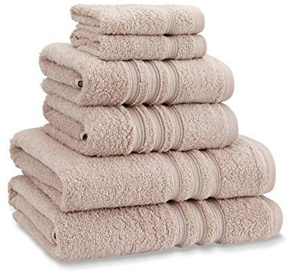 Catherine Lansfield Zero Twist 6 Piece Towel Bale Natural