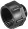sourcing map Threaded Bushings Nylon Connector Adaptor M20 Outer Thread to M25 Inner Thread Black