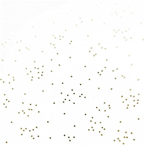 Rico Design Transparentpapier Punkte 12 Stück DIN A4 113g/qm Gold