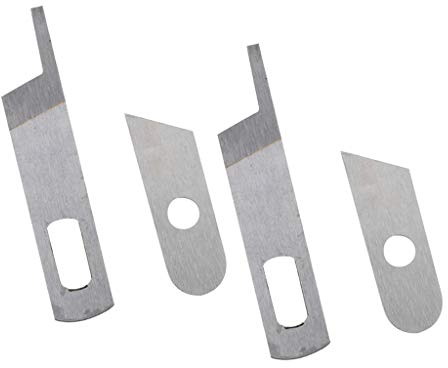 Colcolo 4 Stücke Overlocker Untere Messer für Singer 14CG744 14CG754