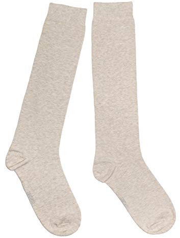 Weri Spezials Damen Kniestrümpfe in hochmodischen Farben - Gute Passform und weiche Baumwolle. (39-42, Beige meliert)