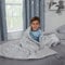 Dreamscene Gewichtsdecke 3kg Star, Schwere Decke 100 x 150 cm 3kg(6.6lb) Silbergrau Weighted Blanket - Nur für Kinder ab 3 Jahren geeignet