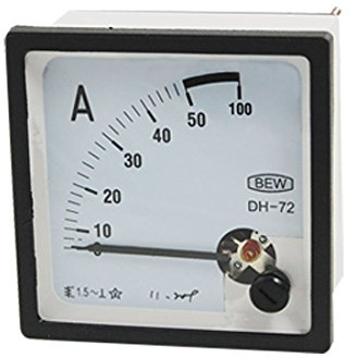 DH-72 quadrante a rotazione fine AC 0-50A contatore di pannello amperometro analogico