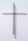 Haussegen - Wandkreuz aus Edelstahl ca. 19x 12.5cm