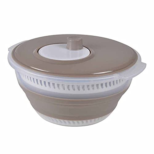 Essoreuse à Salade Rétractable 30cm Taupe
