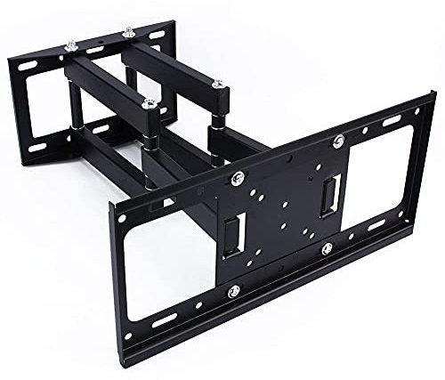 YJDQ Staffa a Parete Tv, Tv Telescopica Tv Swilen per 26-55 Led, Lcd, 3D, Curvo, Plasma, Televisori a Schermo Piatto a Schermo Piatto