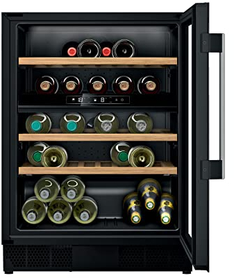 Neff KU9213HG0G N70, Built-in Wine Cooler with Glass Door, 82x60cm 44 bottle capacity Temperature Zone 5-20C