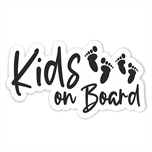 Folien-Zentrum - Kids on Board 12,5 x 7 cm - hochwertiger Aufkleber Auto Tuning - Auto Sticker - Lustige Aufkleber für Auto - Car Sticker - Stickerbomb - Autoaufkleber - Made in Germany (1)