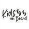 Folien-Zentrum - Kids on Board 12,5 x 7 cm - hochwertiger Aufkleber Auto Tuning - Auto Sticker - Lustige Aufkleber für Auto - Car Sticker - Stickerbomb - Autoaufkleber - Made in Germany (1)