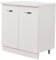 Shally Dogan Mobile Base per Cucina, Mobiletto con Struttura in Legno Robusta e Resistente (Doppia Anta)