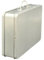 Reisekoffer Blank - Mini Dose - rechteckige Bonbondose mit Henkel - lebensmittelecht - Volumen 0,8L - Maße: 17,4 x 11,5 x 4,0 cm