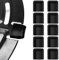 Realjoy 10pcs Rubber Bumpers for Air Fryer, Airfryer Tray Rubber Feet, Air Fryer Accessories Tray Rubber Protectors, Tower Air Fryer Stoppers for Air Fryer Pan Replacement Parts