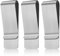 Geldklammer, 3 Stück Silber Geldscheinklammer, Edelstahl Geldclip, Tragbare Geldklammer, Money Clip für Bargeld Visitenkarte Kreditkarte Rechnungen Dokumente Banknote Geldscheine