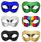 JewelryWe Maskerade Maske Herren Damen: 6 Stück Venezianische Maske Maskenball Augenmaske Gesichtsmaske für Karneval Halloween Cosplay Abschlussball Party Kostüm, 6 Farben Set