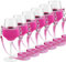Hyxodjy Pack of 6 Wine Glass Holders, Neoprene, Neck Mount, Pink, 6.4 cm (D) x 4.2 cm (W) x 7.5 cm (H), For Parties, Picnics, Outdoor Activities