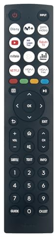 ALLIMITY Telecomando Sostituzione Compatibile con Hisense QLED FHD TV 32A5KQ 40A5KQ 43A4K 40A5KQ 65A85H 55A85G 40A4K 32A4K
