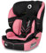 Lionelo Levi Adjustable Car Seat for 9-36kg Transforms with Your Child from Infant to 12 Years, Multi-Level Headrest & Insert Options, Enhanced Side Protection, Easy Install & Wash (ONE, Pink Black)