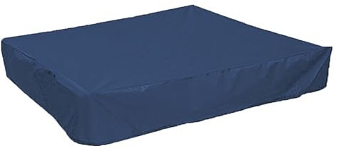 ZONADAH Sandbox Cover 180x180cm Square Sandpit Cover with Drawstring Waterproof Sandpit Pool Cover for Furniture Protect the Sandbox from Rainwater Navy Blue