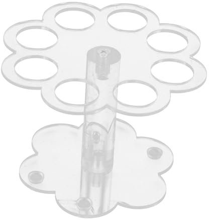 Garneck Expositor De Helados Portaconos Transparente Forma De Flor Para Tienda De Helados Para Postres Para Fiestas y Exhibición Mostrador