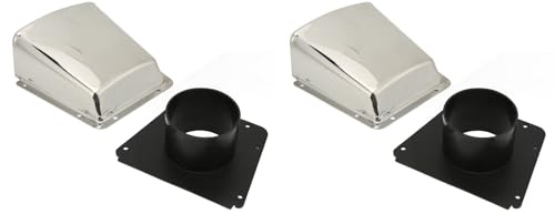 Yctze 2 pcs Marine Vent Cover 304 Stainl Steel with Nylon Base, Boat Cowl Vent Ventilator for Boats & Yachts Accessories, & - Maritime Ventilation Solution