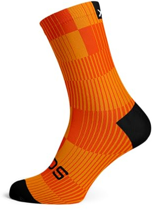 Sox Footwear Slight Orange Crew Socks, orange, 38-42