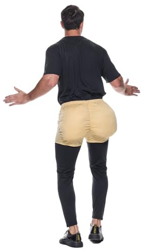 WUUISDNX Ventre de père Noël détachable et lavable pour de multiples performances, ventre simulé du père Noël, fesses simulées, Fesses simulées