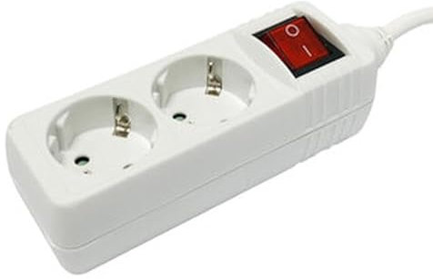 Basis mit 2 Steckdosen mit Kabel + 3 m ECON-Schalter: Ideal, um Ihre Geräte mit Strom zu versorgen. Sein praktisches und modernes Design passt in jeden Raum. Einfach einstecken und los geht's