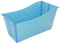 Baignoire Pliante pour Adultes, Baignoires Autoportantes, Baignoire Pliante Portable, Grand Bassin De Douche Pliable, Sauna Domestique pour Baignoire Adulte, Bain De Glace Extérieur(Color:Bleu)