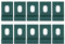 Qukaim Clip per base serra, 10 pezzi, ganci in metallo, clip di fissaggio per serre, clip di base argento per infissi in alluminio, forniture per serre, design durevole