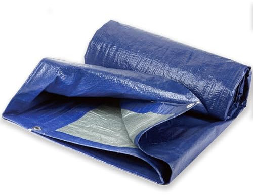 BeGrit Lona Impermeable Exterior Lona de Protección con Ojales 2 x 2 m Toldo Reforzado Piscinas Lonas de Polietileno Resistente a los Rayos UV para vehículos Muebles de jardín Terrazas Multiusos