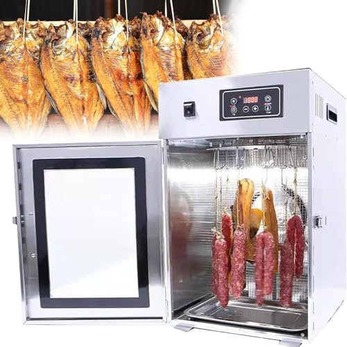 YLANMEI Food Dehydrator for Meat, 800W Stainless Steel Biltong Box Drying Cabinet Dehydrator Machine, 14 Hooks, Adjustable Temperature & Time for Drying Beef Chicken Biltong