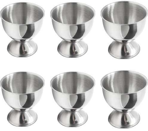 6 Pcs Egg Cups,Egg Cups, Boiled Egg Holder, Egg Cup, Exquisite Novelty Egg Cups, Egg Cup Holder for Raw Or Hard and Soft Boiled Egg Storage Small Wine Glass Shape for Soft Boiled Eggs
