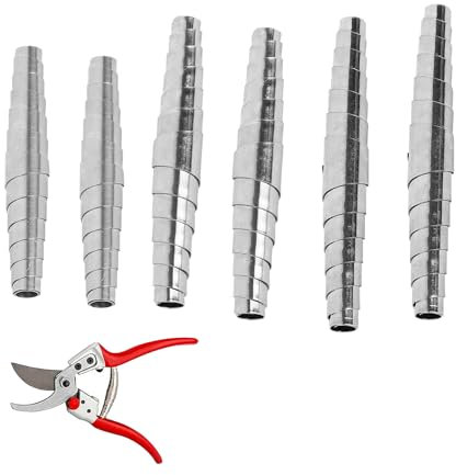 6 Stücke Feder für Gartenschere,Edelstahl Metall Silber Gartenschere Feder Ersatz,Flexibel Universal Spiral Puffer Federn,für Reparatur Baumscheren,Astscheren(6cm,7cm,8cm)