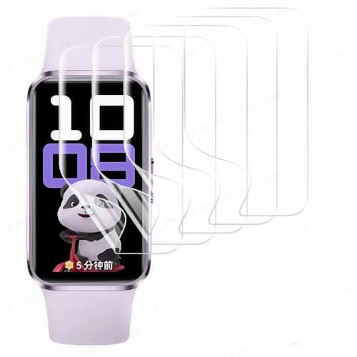 Renwox 5pcs Hydrogelfolie Displayschutz für HUAWEI Band 10 Flexibel HD Clear Bildschirmschutz TPU [Berührungsempfindlich] [Blasenfrei] Einfache Installation Kit