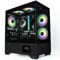 ionz Gaming PC - Desktop Computer, Intel i5-12400F, Nvidia RTX 4060, 16GB RGB RAM, 1TB NVMe SSD, Windows 11, 500W 80+ PSU, LED Display, USB WiFi,Aether Vision, Black