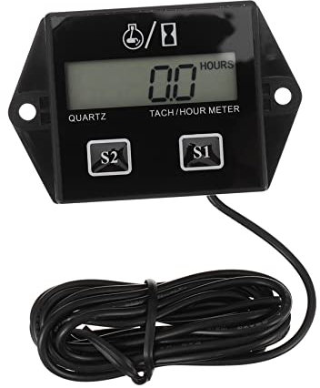 TOPBATHY 1 Pieza Tacómetro Digital Inductivo Motocicleta Acumulador de Horas Accesorio Práctico y Durable Medidor de Motores de Motocicletas
