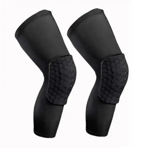 ZythrXLate 1Pc Men Women Knee Pad Breathable Sports Football Basketball Knee Pad Honeycomb Leg Brace Support for Training, Sports(BLACK,M)