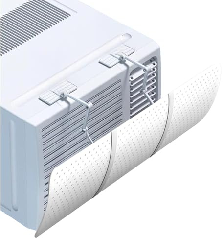 Wintem - Deflettore Condizionatore Regolabile Universale da 58,5 a 93 cm per Casa e Ufficio, Installazione Facile, Orientabile, Compatibile con Telecomando, Ideale per Clima Ottimale