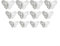 Niceminiwall Accattivante carta da parati rimovibile con farfalle in 3D, perfetta per qualsiasi stanza, colore: oro (argento (12 pezzi)