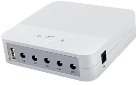 Suoumwa 13200mah Battery Backup Unit for Wireless Router- USB 5V 9V 12V 19V Uninterruptible Power Supply UPS with 5.5x2.5mm Cable