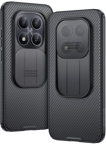 AROYI Hhülle für Xiaomi Redmi Note 15 Pro Plus 5G, 6.83 Zoll, Matt Schwarz | Kameraschutz mit Slide Camera Handyhülle, Kompatibel mit Xiaomi Redmi Note 15 Pro Plus 5G (Nicht für 4G) Hülle