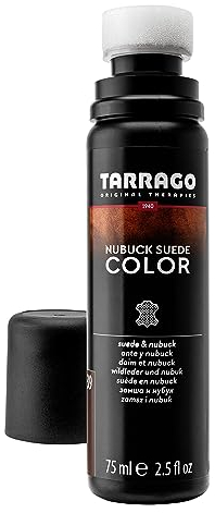 Tarrago | Couleur Nubuck Suede 75ml | Renovateur de couleur pour chaussures en daim et nubuck | Mettez en valeur les couleurs des chaussures, nourrissez et protégez | Avec éponge (brun moyen 39)