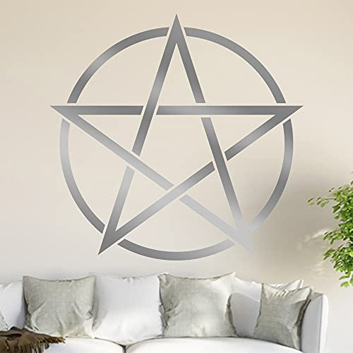 Pentagramm Wandtattoo in 6 Größen - Wandaufkleber Wall Sticker - Dekoration, Küche, Wohnzimmer, Schlafzimmer, Badezimmer