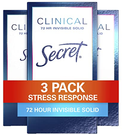 Secret Clinical Strength Invisible Solid Women's Antiperspirant and Deodorant Stress Response, 1.6 Ounce by Secret
