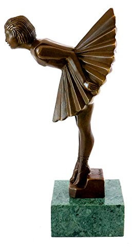 Kunst & Ambiente - Art Déco Bronzeskulptur - Ballerina/Tänzerin - signiert Chiparus - Kinderfigur - Skulpturen kaufen - Bronzefigur - Statue