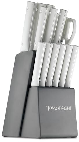Hampton Forge 15 Piece Tomodachi Fuji Cutlery Block Set, Metallic