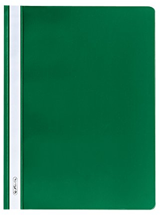 10 Herlitz Schnellhefter / DIN A4 / PP / extra stabil / Farbe: grün