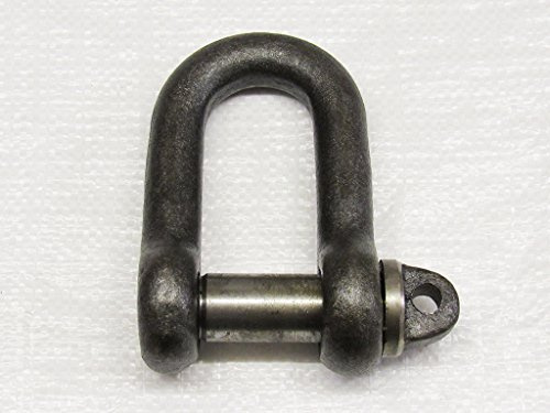 6 Ton Self Colour Large Dee Shackle with Screw Pin - 6000KG D High Tensile Lifting Towing