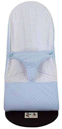 Die Bezug oder die Schutzhülle wendbar für Babywippe oder Hängematte Babybjörn Balance und Babalance Soft. Verfügbar in mehreren Modellen und Farben (Sterne Hellblau)